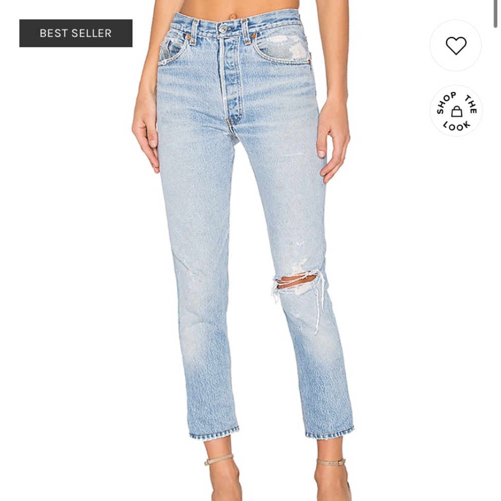 Levis High Rise Ankle Crop Jeans
